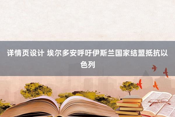 详情页设计 埃尔多安呼吁伊斯兰国家结盟抵抗以色列